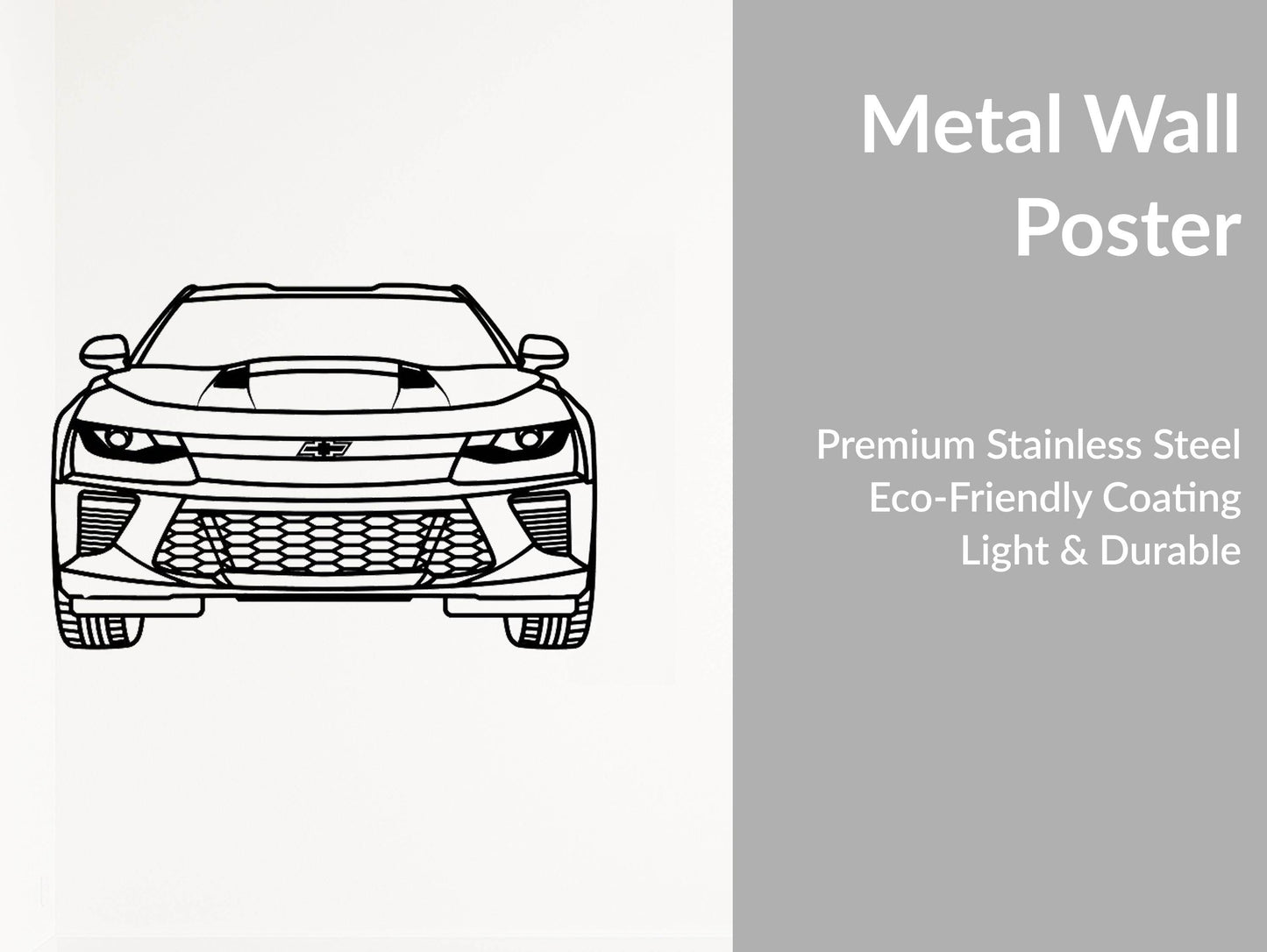 Camaro SS 2020 - Metal Wall Art - Metal Art