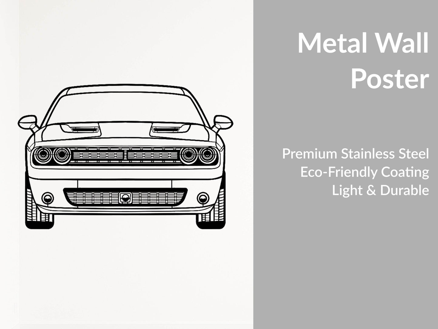 Challenger Front - Metal Wall Art - Metal Art
