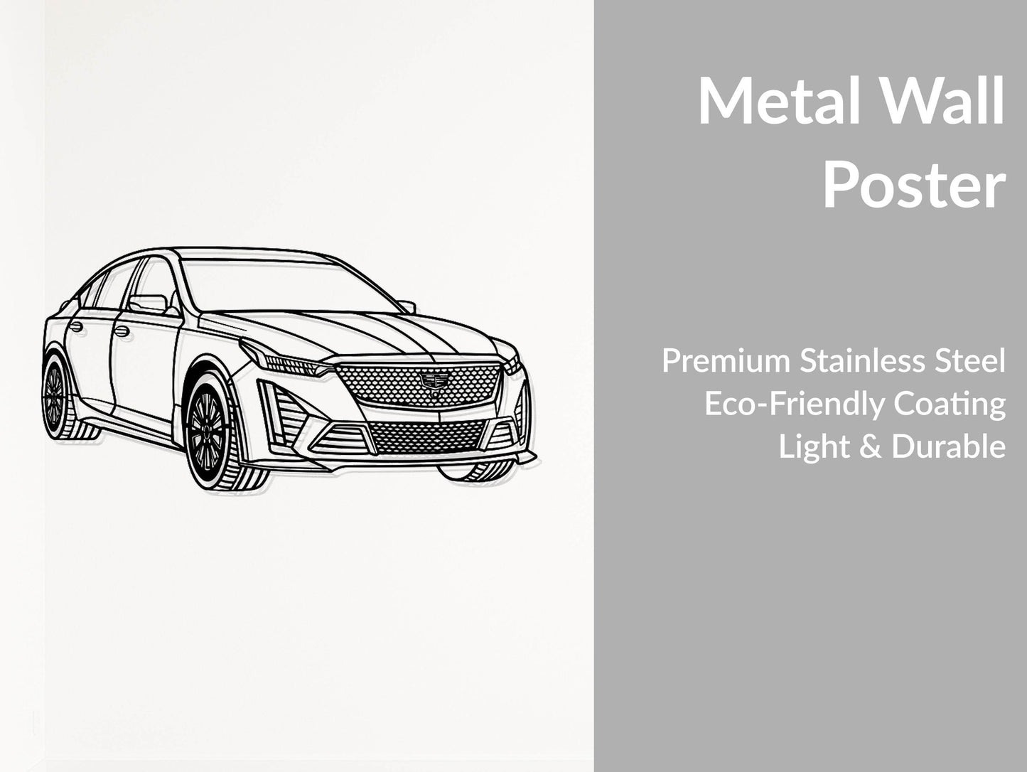CT5-V Blackwing Perspective - Metal Wall Art - Metal Art