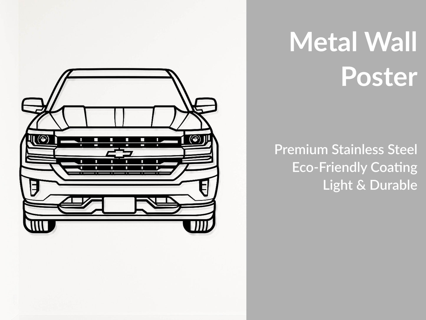 Silverado 1500 Z71 - Metal Wall Art - Metal Art