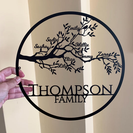 Custom Family Tree of Life - Metal Wall Art - Metal Art