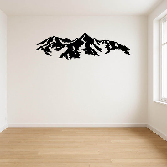Mountain Range Metal Wall Art - Metal Art