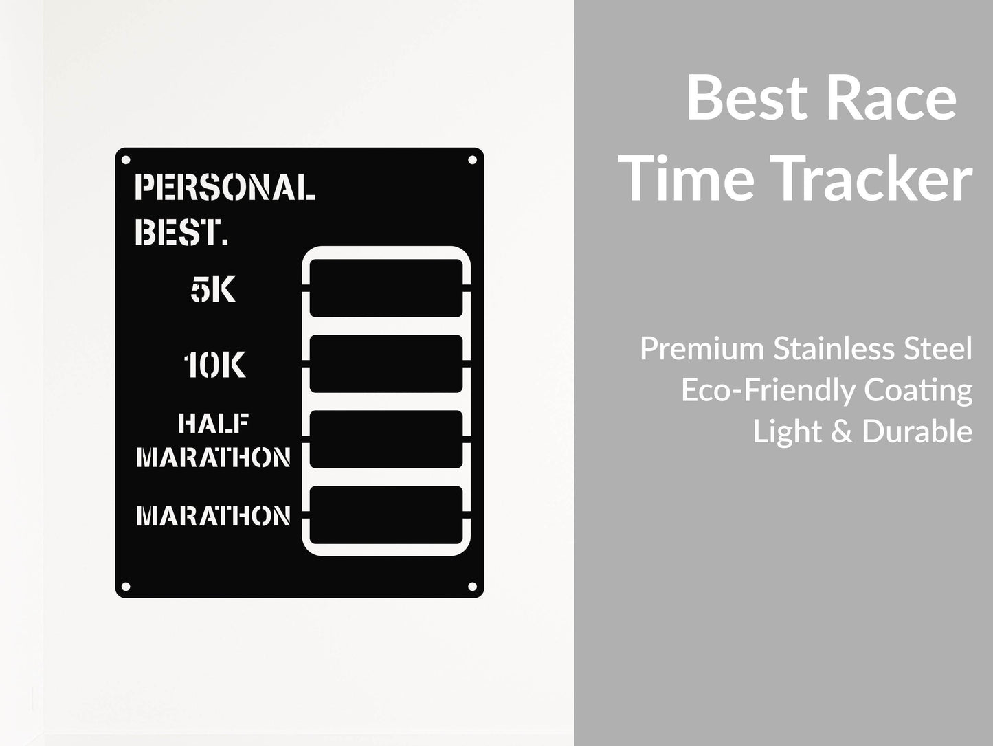 Custom Best Running Tracker - Metal Art