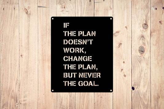 Inspirational Metal Sign - Metal Art