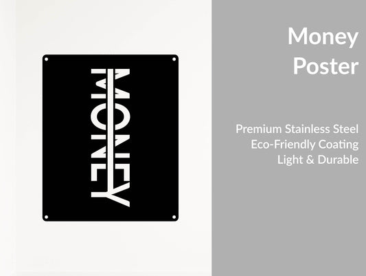 Money Metal Sign - Metal Art