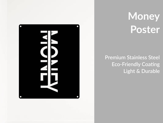 Money Metal Sign - Metal Art