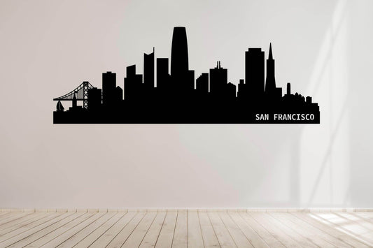San Francisco Skyline Metal Wall Art - Metal Art