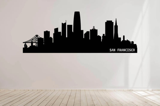 San Francisco Skyline Metal Wall Art - Metal Art