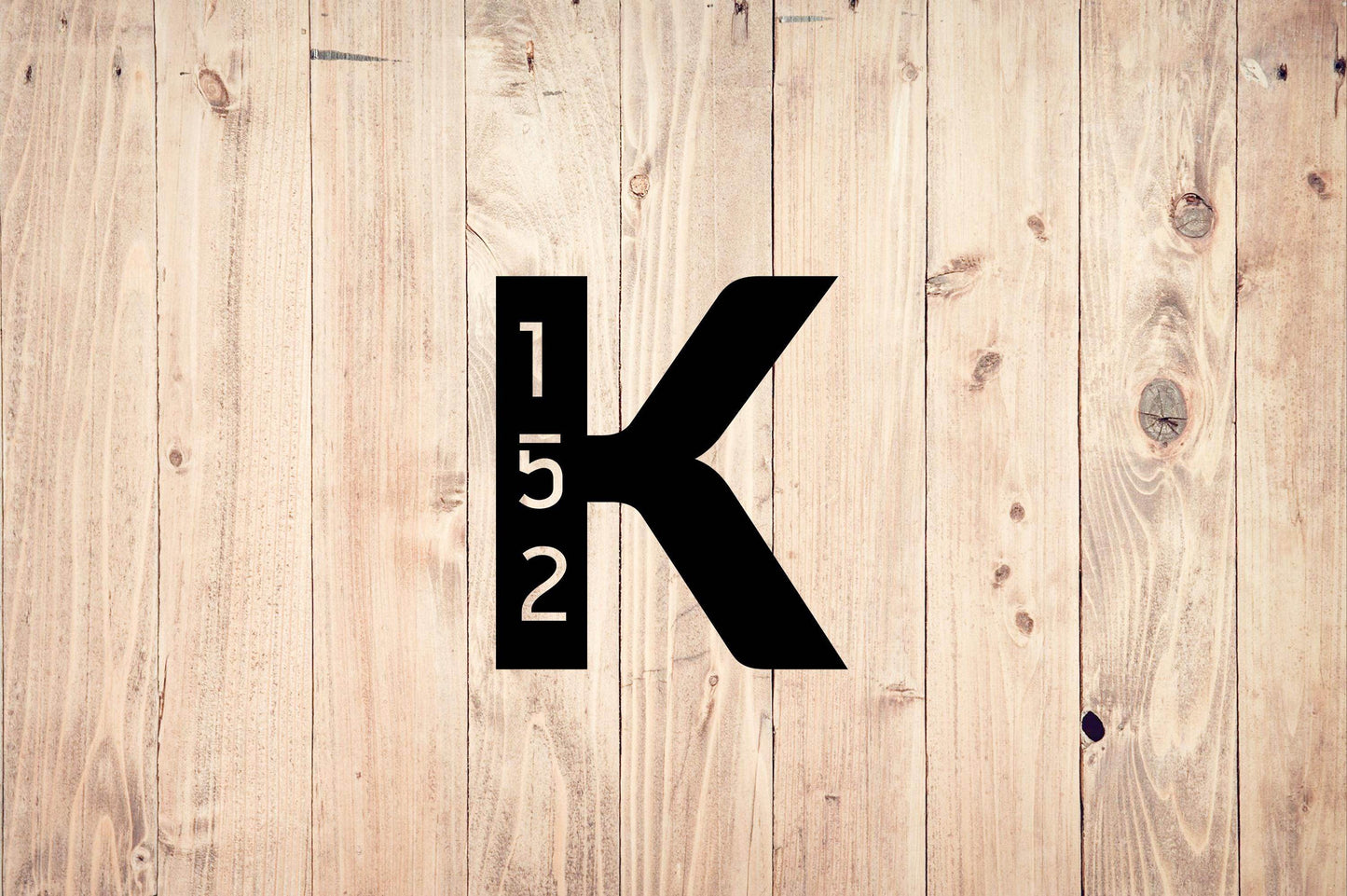 Custom Monogram Address Sign - Metal Art