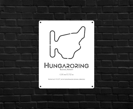 Hungary Circuit Wall Art - Metal Art