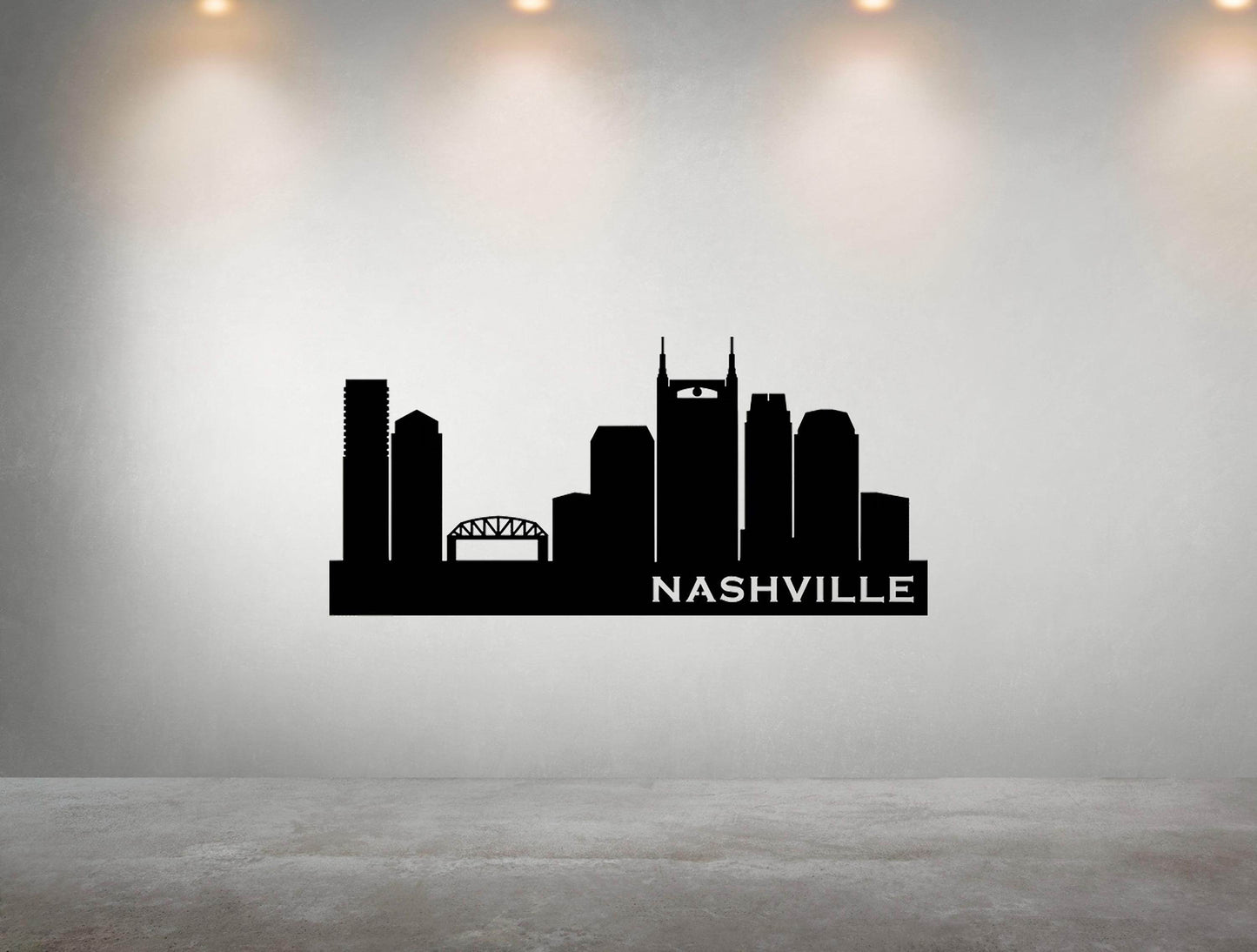 Nashville Skyline Metal Wall Art - Metal Art