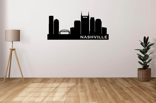 Nashville Skyline Metal Wall Art - Metal Art