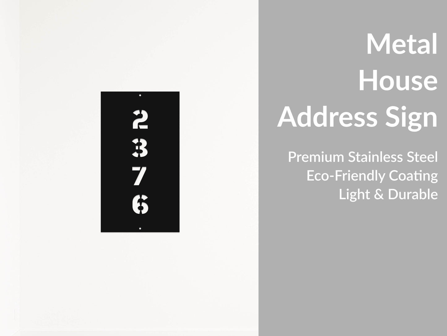 House Number Sign - Metal Art