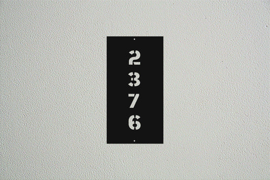 House Number Sign - Metal Art