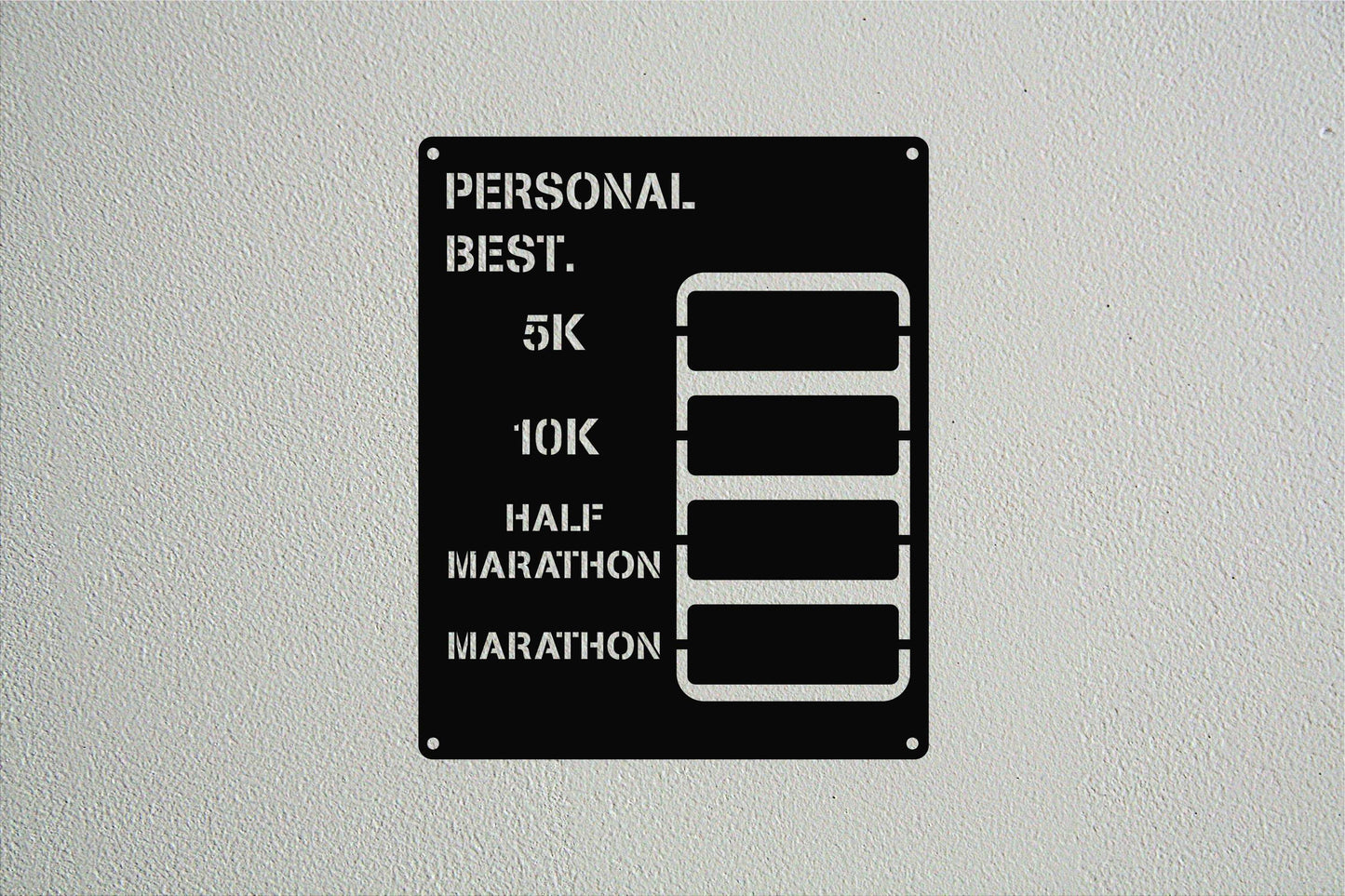 Custom Best Running Tracker - Metal Art