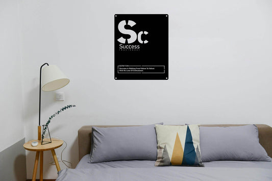 Success Metal Wall Sign - Metal Art