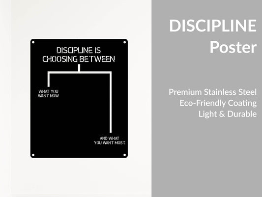 Discipline Metal Wall Art - Metal Art