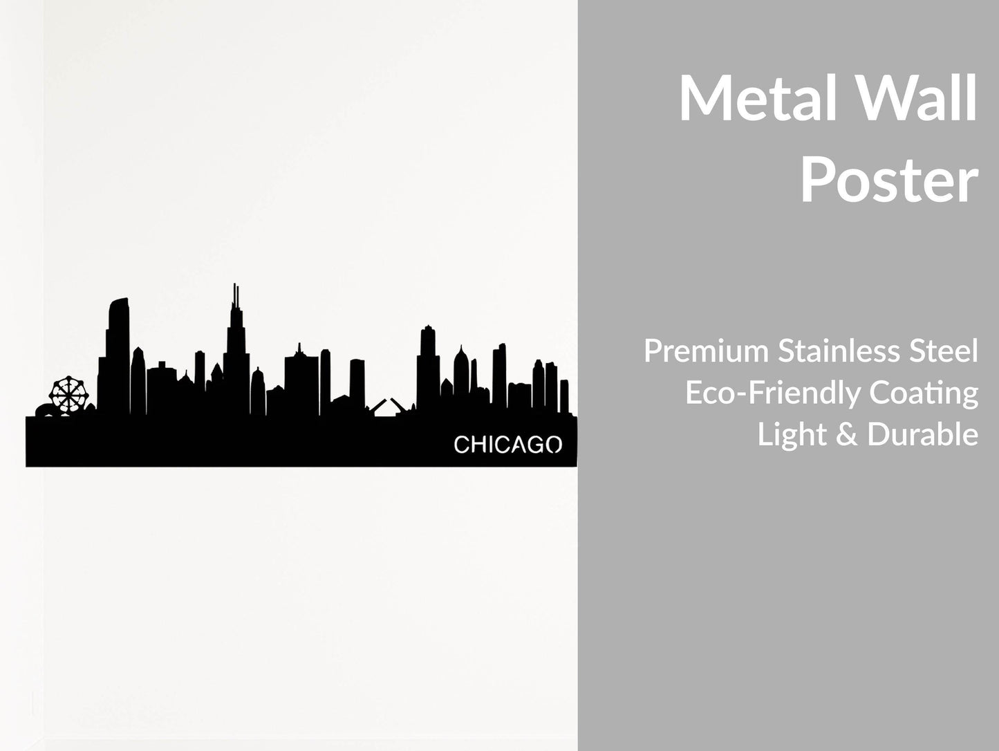 Chicago City Wall Art - Metal Art