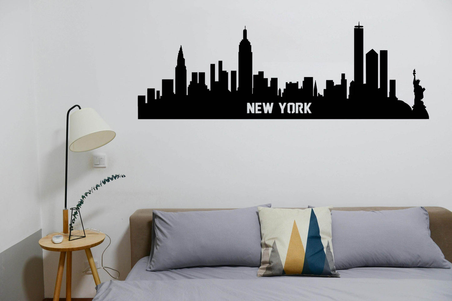 New York Steel Skyline Poster - Metal Art