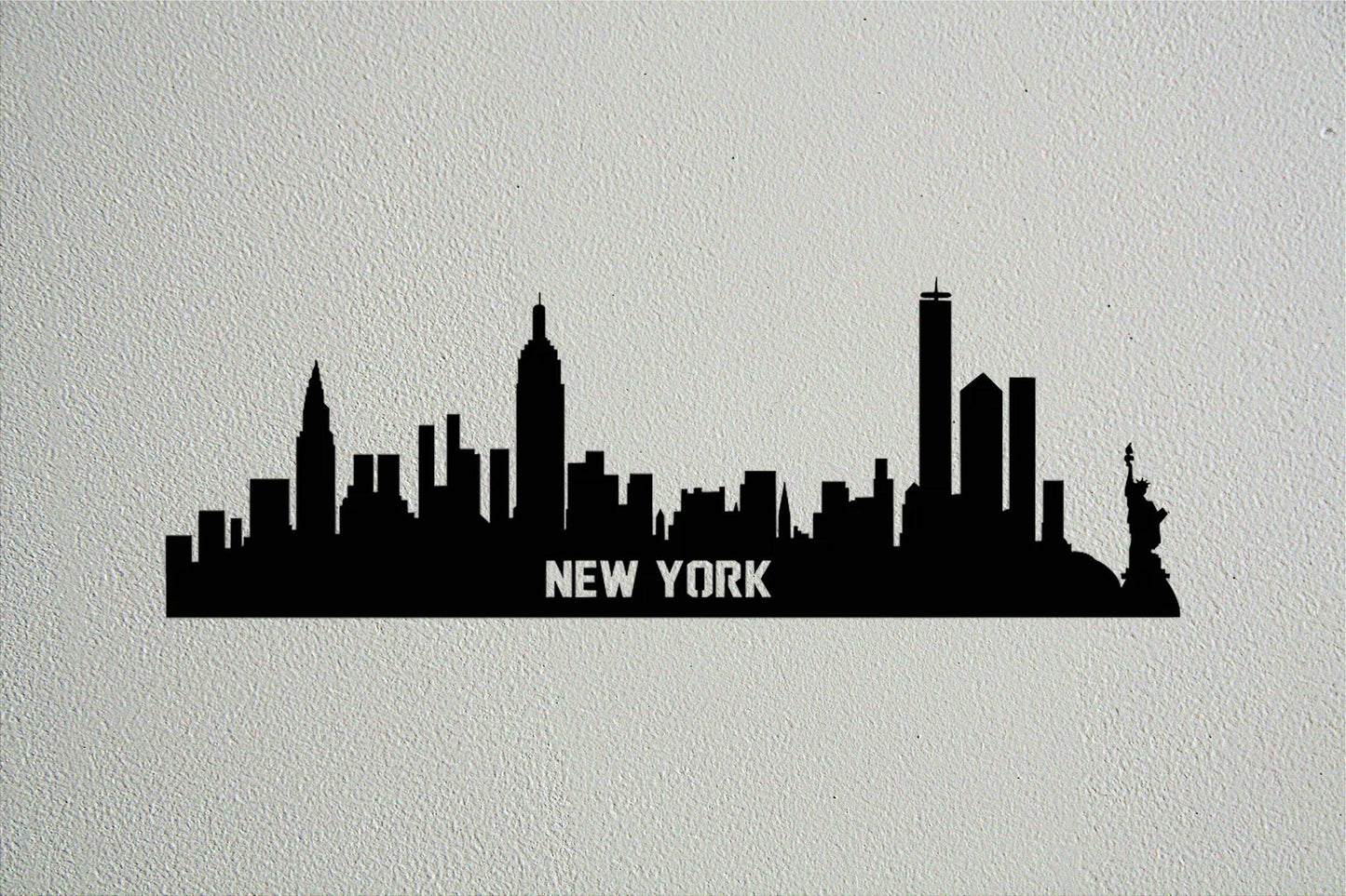 New York Steel Skyline Poster - Metal Art