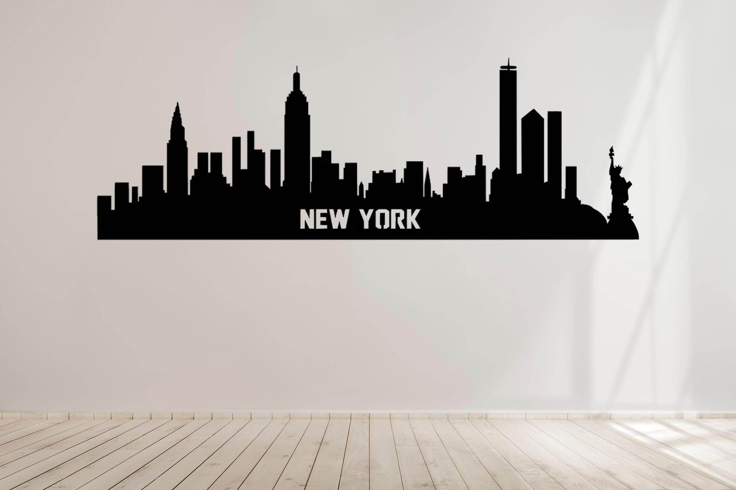 New York Steel Skyline Poster - Metal Art