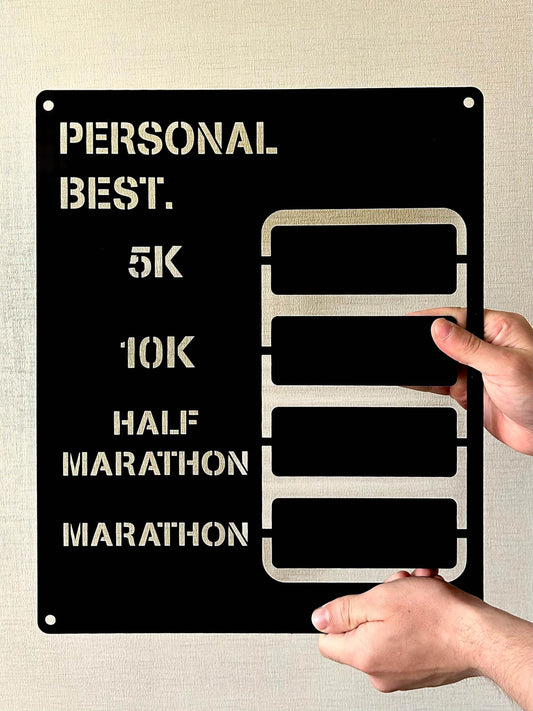 Custom Best Running Tracker - Metal Art