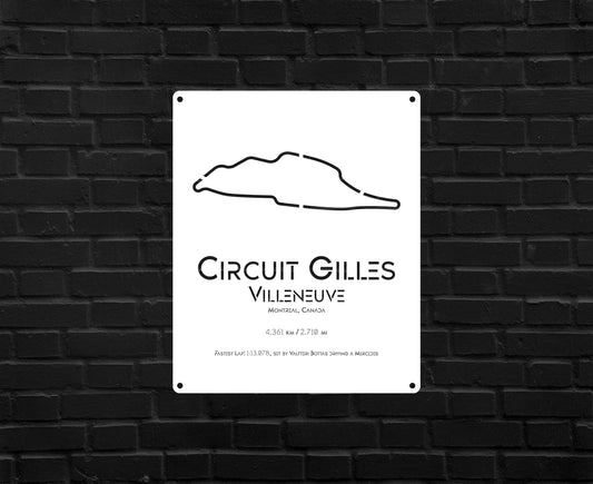 Montreal Circuit Metal Poster - Metal Art