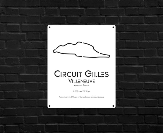 Montreal Circuit Metal Poster - Metal Art