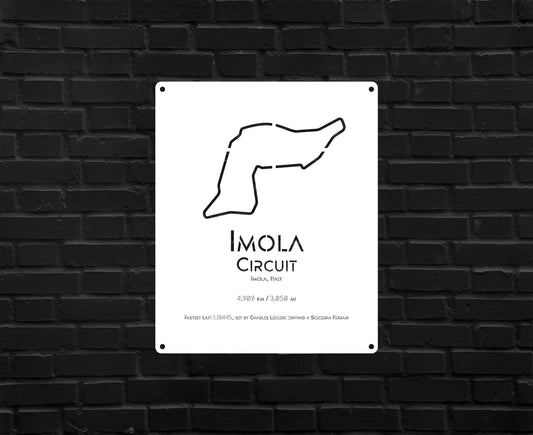 Imola Circuit Metal Poster - Metal Art
