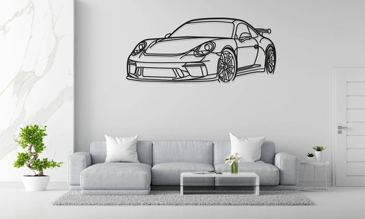 911 GT3 Metal Wall Art - Metal Art
