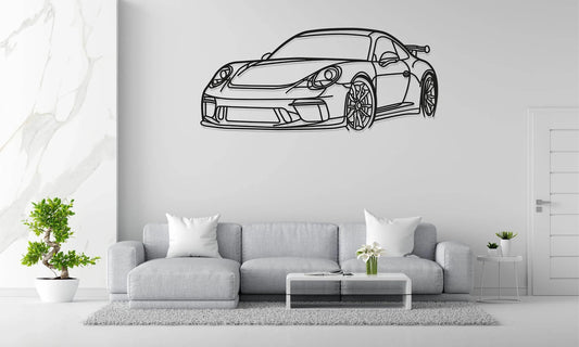 911 GT3 Metal Wall Art - Metal Art