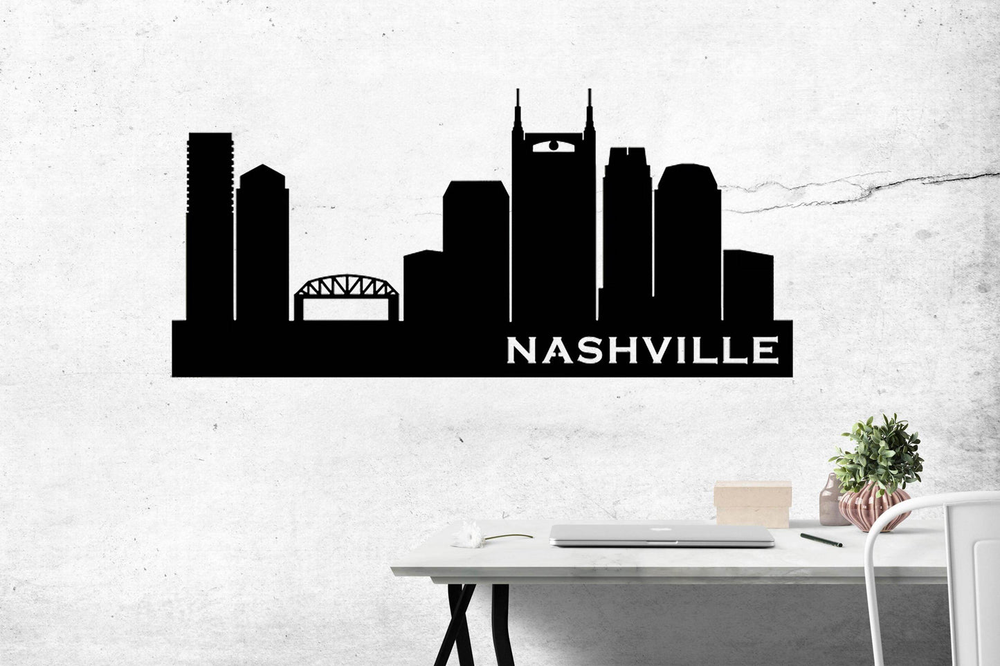 Nashville Skyline Metal Wall Art - Metal Art