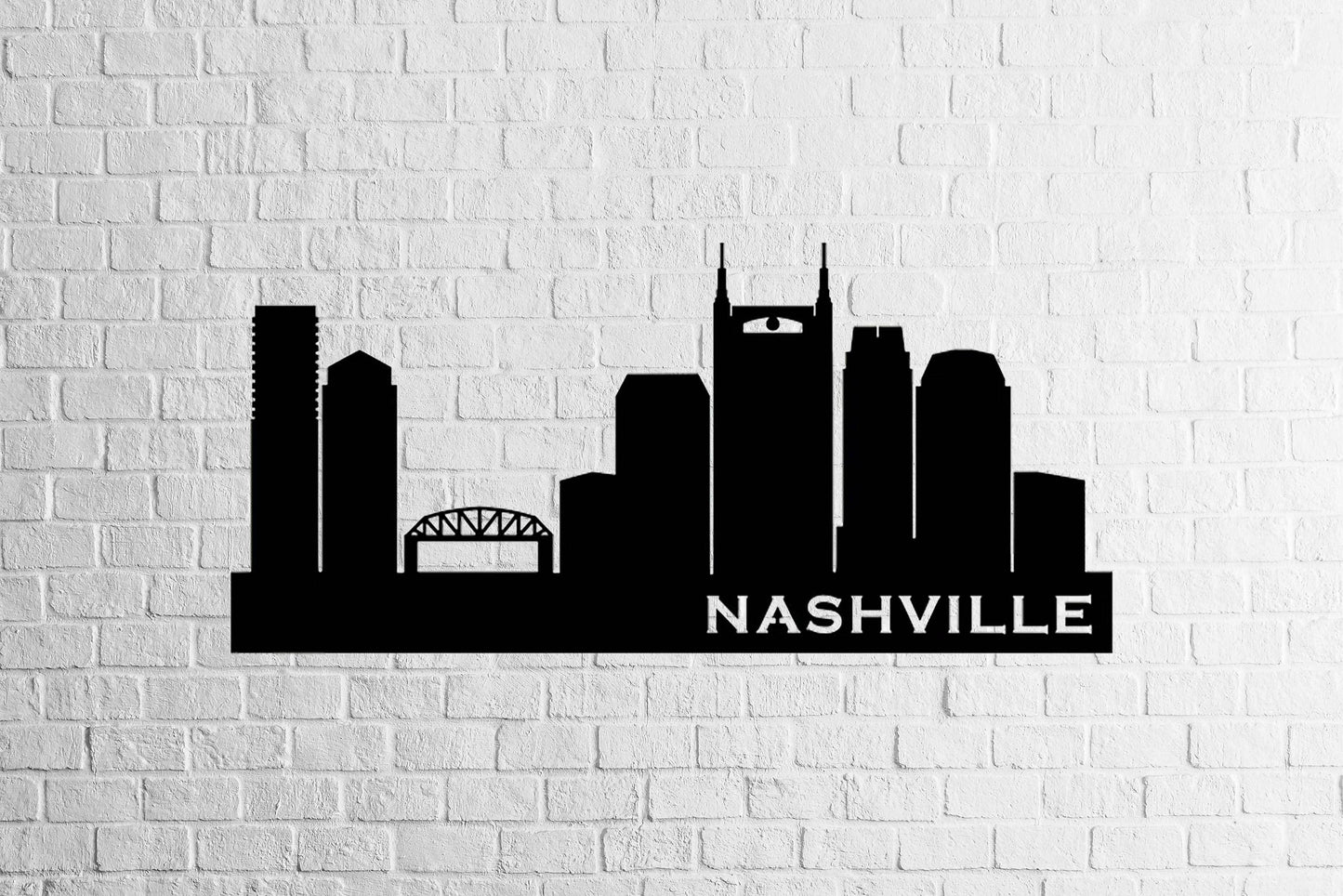 Nashville Skyline Metal Wall Art - Metal Art