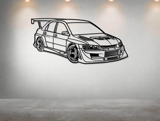 Mitsubishi Lancer Evolution - Metal Art