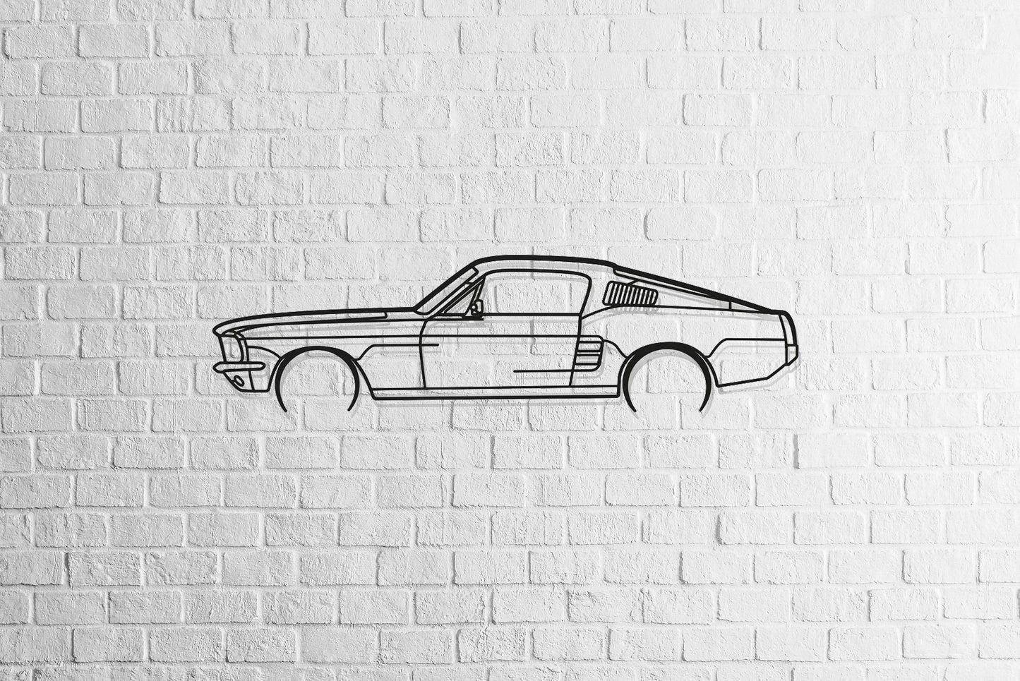 Mustang Fastback - Metal Wall Art - Metal Art