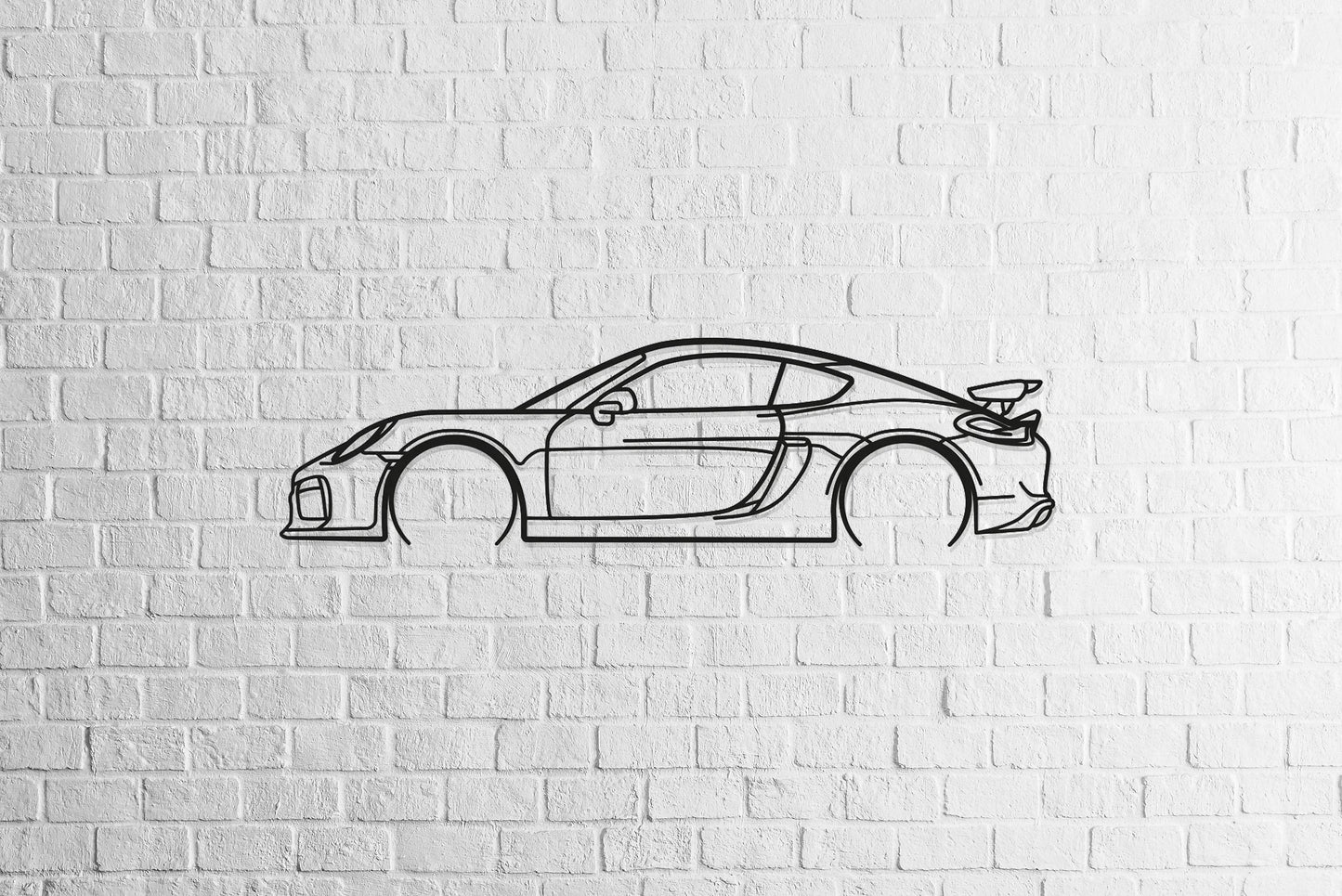 718 Cayman GT4 - Metal Wall Art - Metal Art