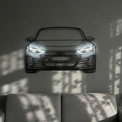 RS e-tron GT  — Neon LED Metal Wall Art