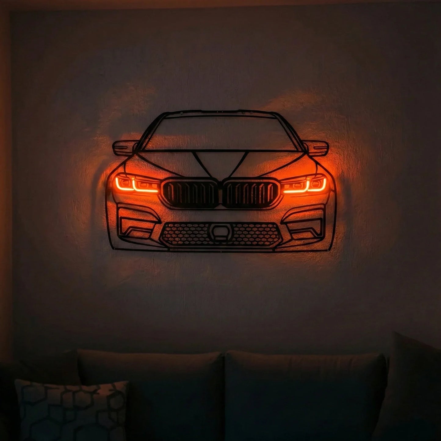 M5 Front — Neon LED Metal Wall Art - Metal Art