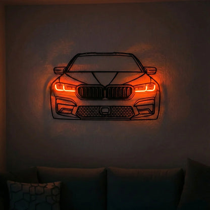 M5 Front — Neon LED Metal Wall Art - Metal Art