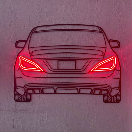 CLS AMG 63 Back — Neon LED Metal Wall Art - Metal Art