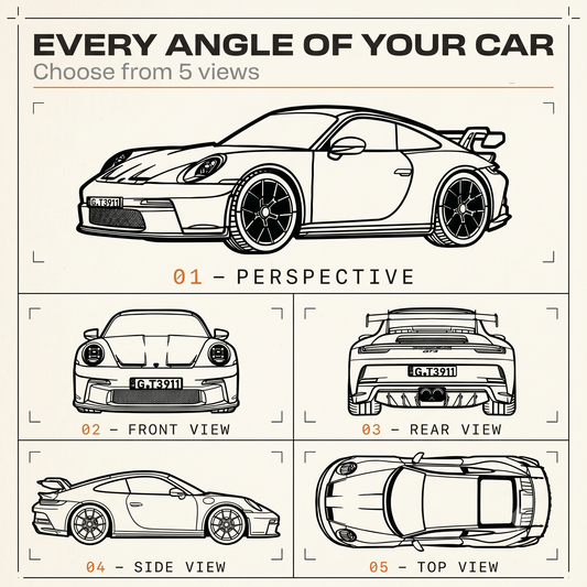Your Personalized Car Metal Wall Art
