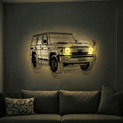 Land Cruiser  — Neon LED Metal Wall Art