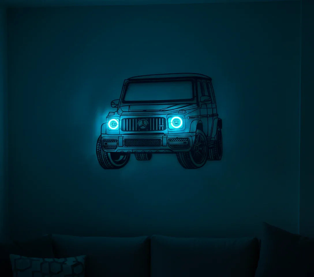 G63 AMG — Neon Metal Wall Art - Metal Art