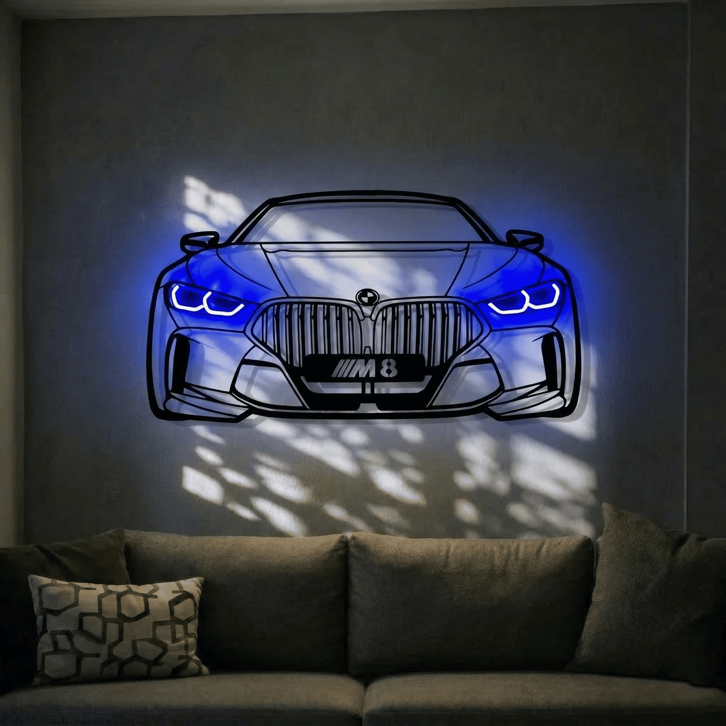 M8  — Neon LED Metal Wall Art