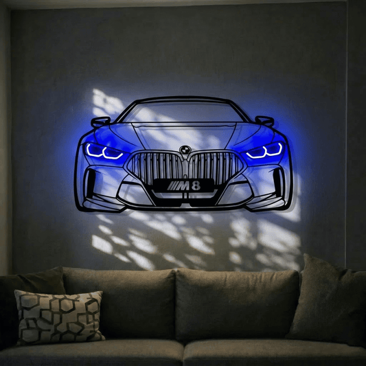 M8  — Neon LED Metal Wall Art