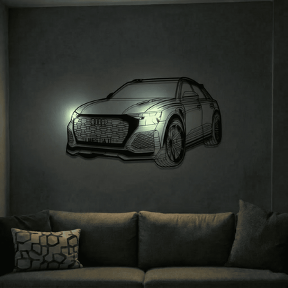 RS Q8  — Neon LED Metal Wall Art