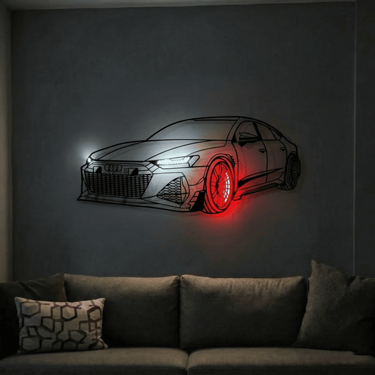 RS7  — Neon LED Metal Wall Art