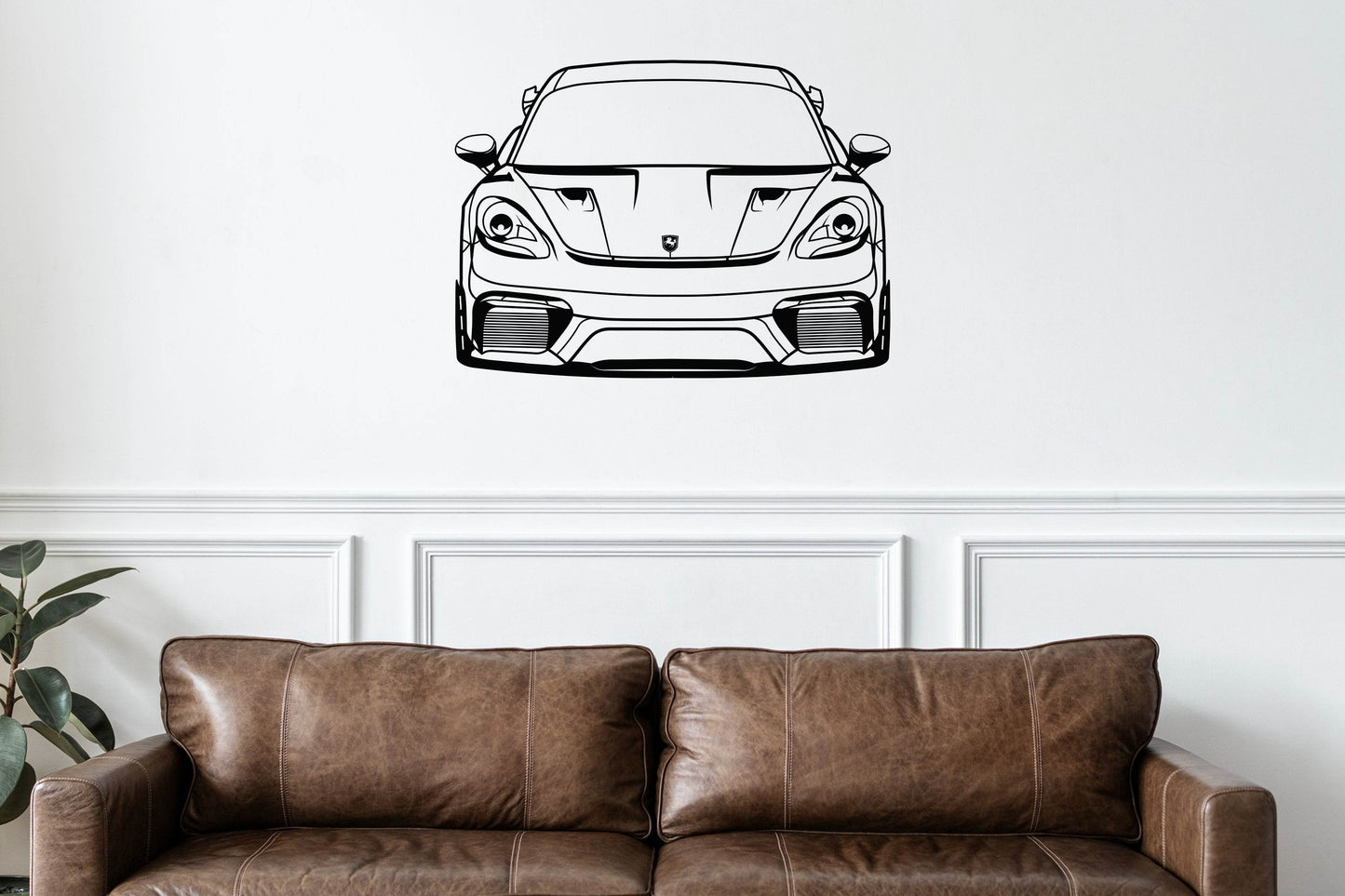 718 Cayman GT4 RS Front View - Metal Wall Art - Metal Art