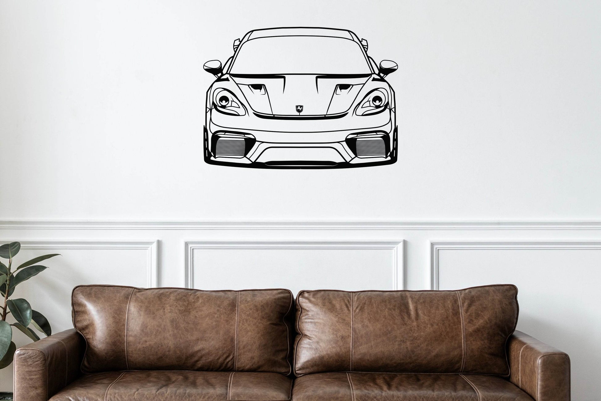 718 Cayman GT4 RS Front View - Metal Wall Art - Metal Art