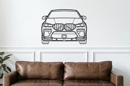 X6M 2022 Front - Metal Wall Art